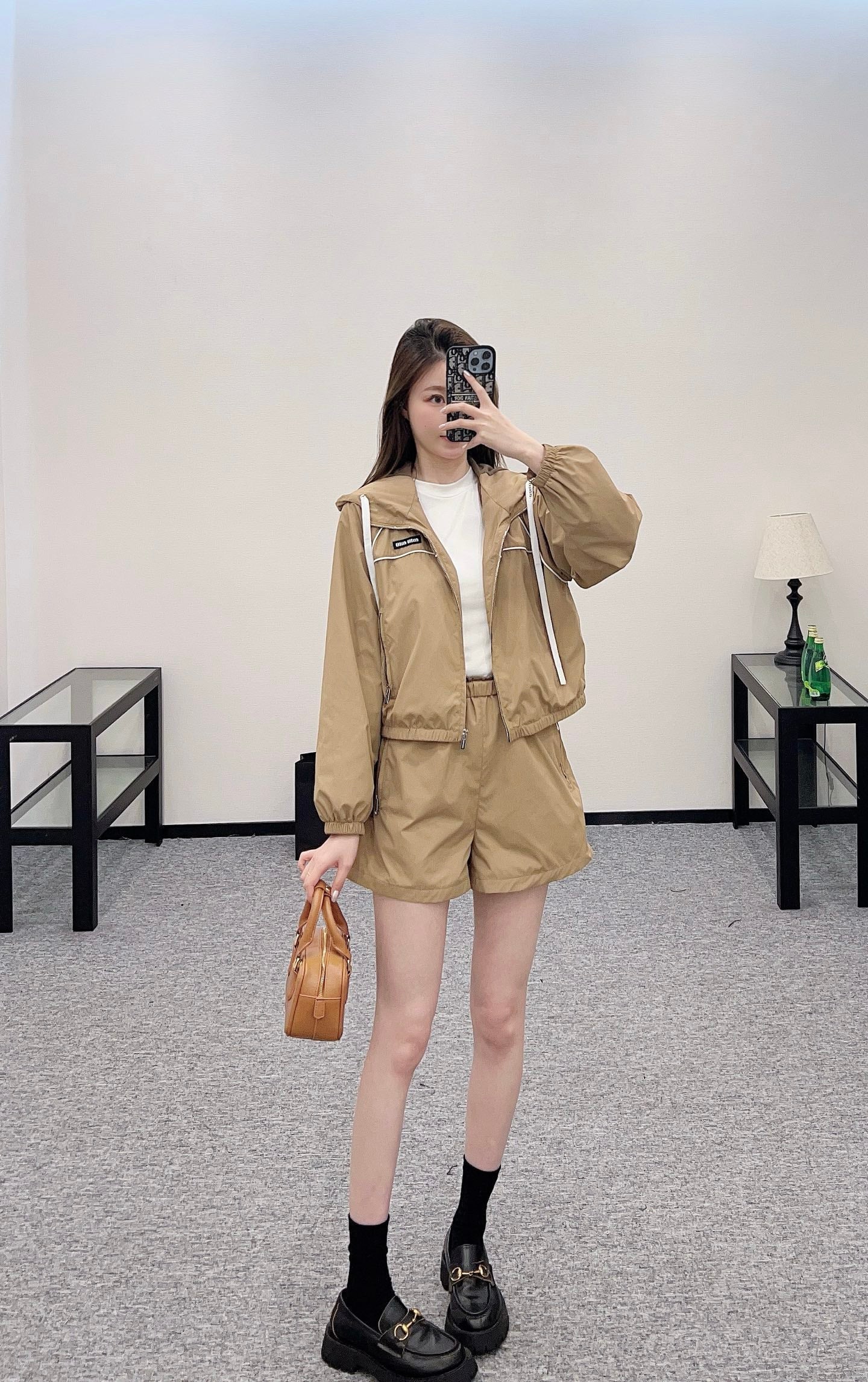 25 new product Hooded jacket and shorts set