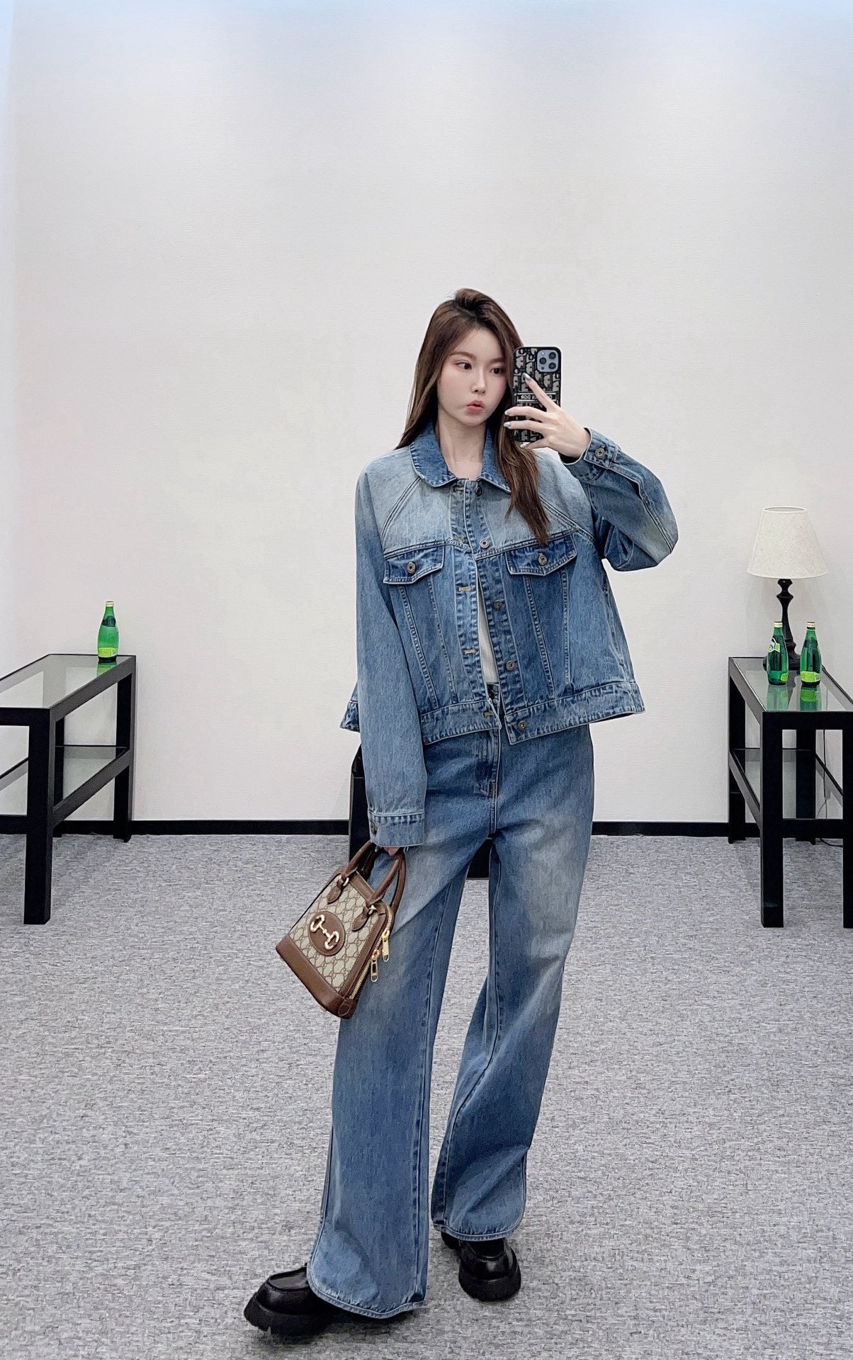 25 new products Denim jacket and trousers set