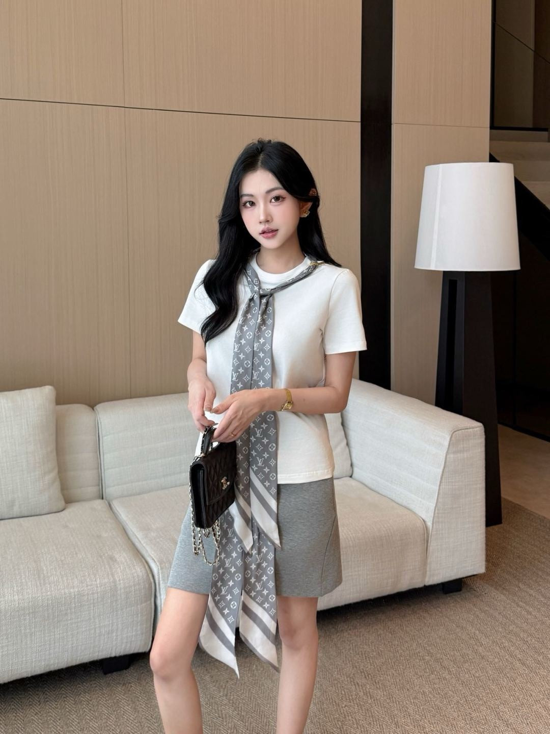 25ss scarf t-shirt