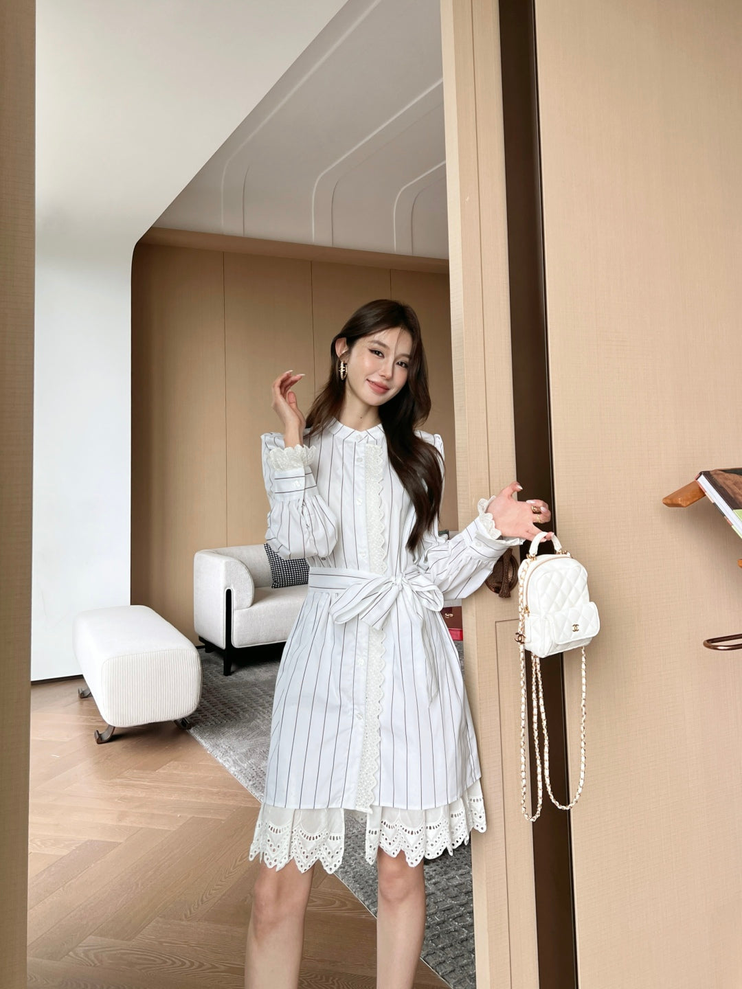 25fw embroidered dress
