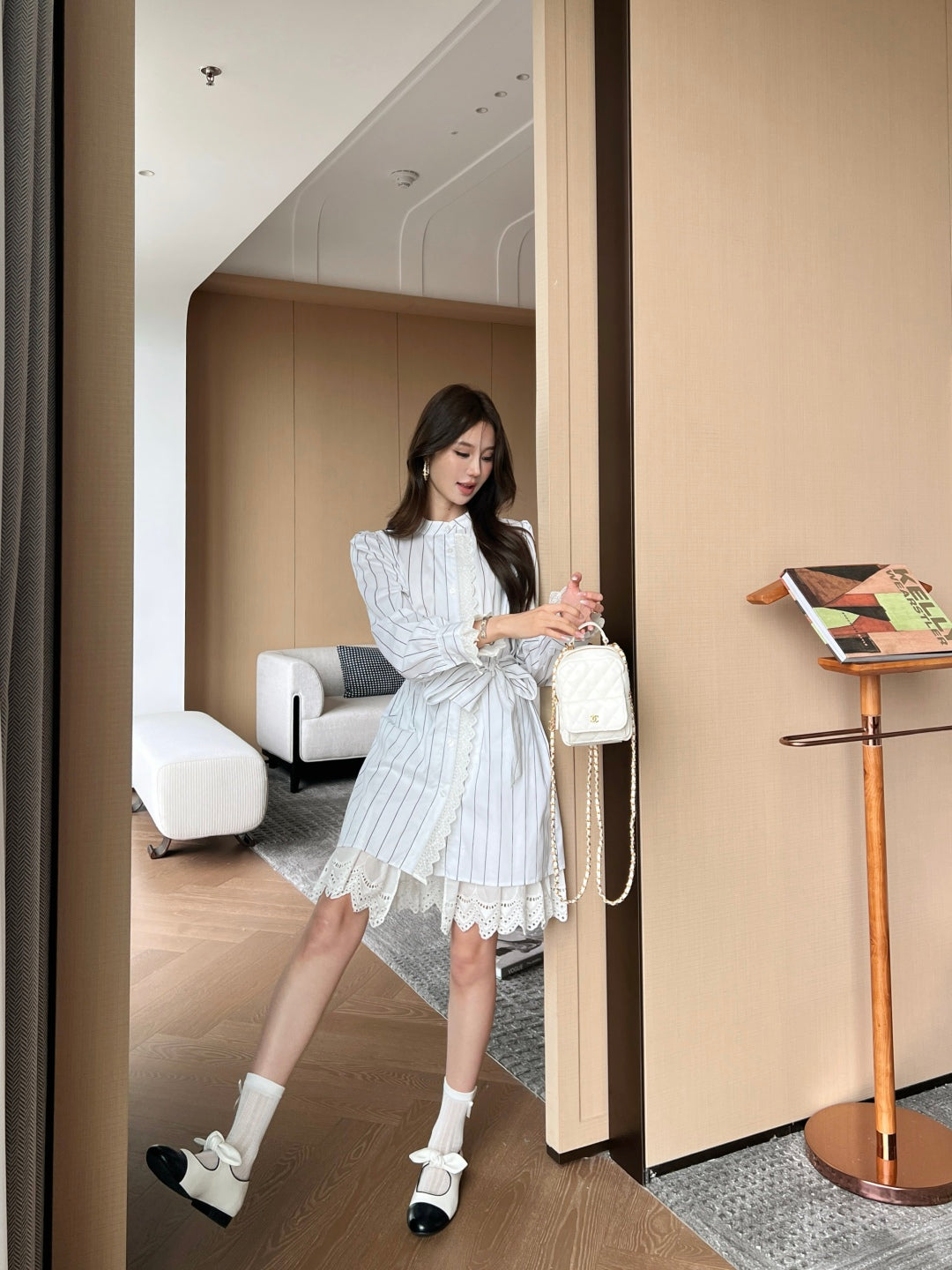 25fw embroidered dress