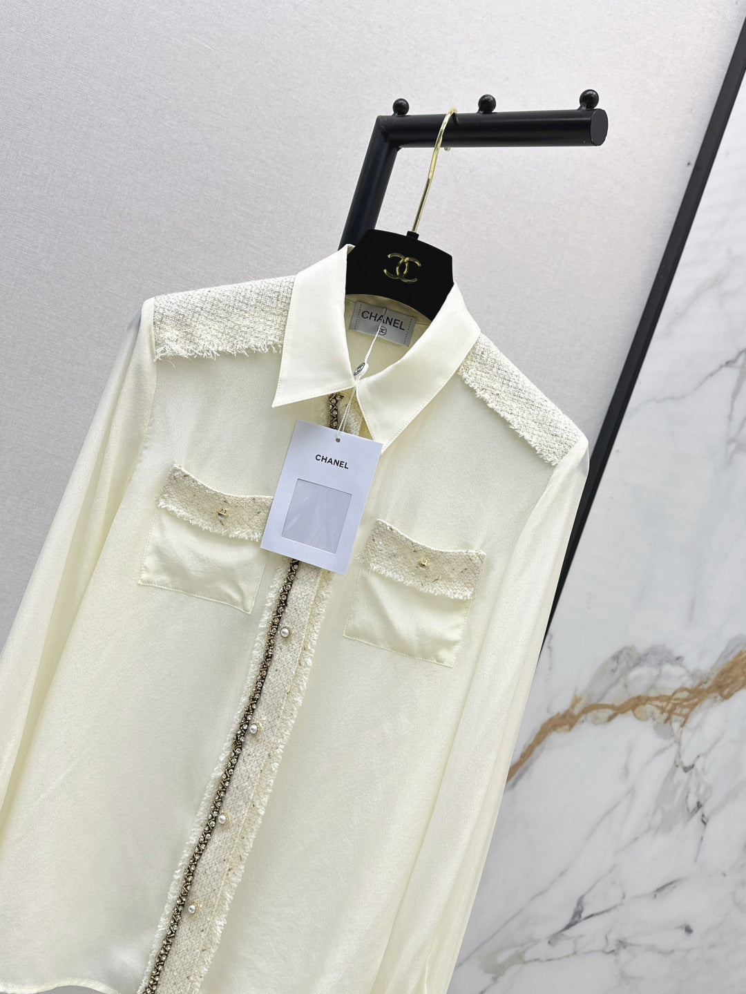 25fw woven silk shirt