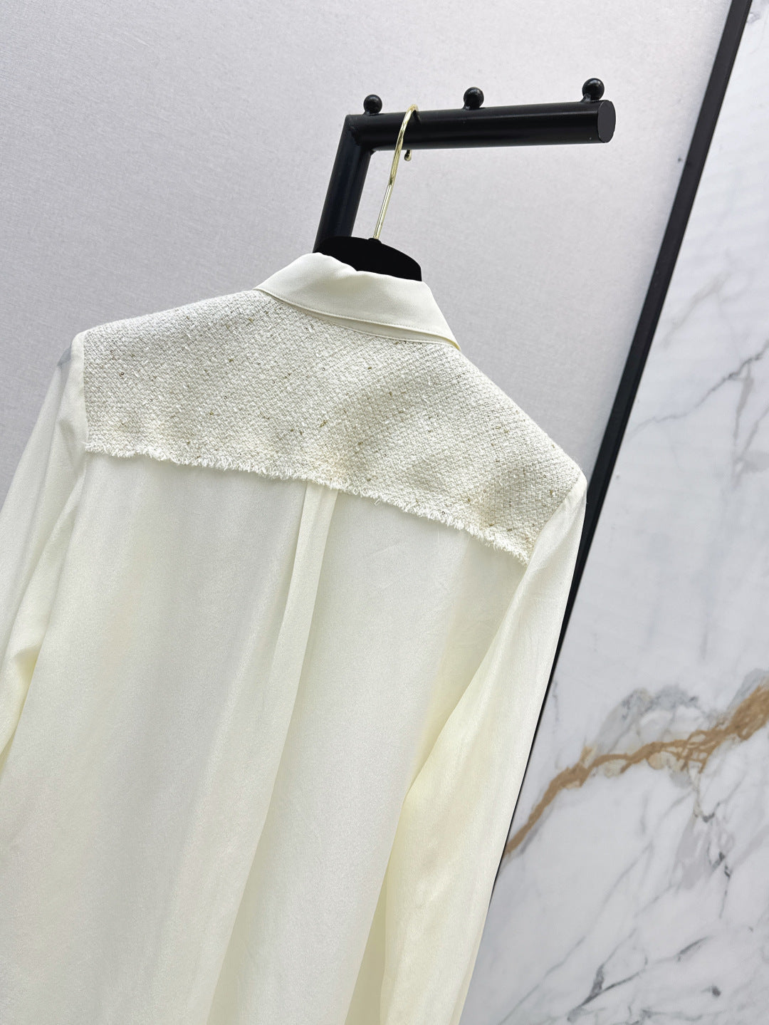 25fw woven silk shirt