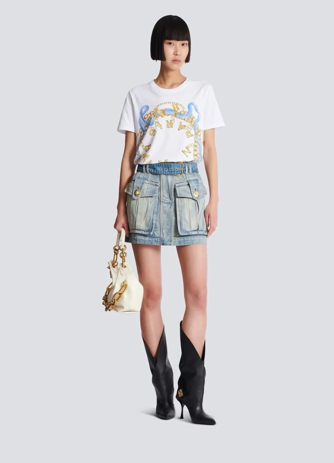 25fw denim skirt