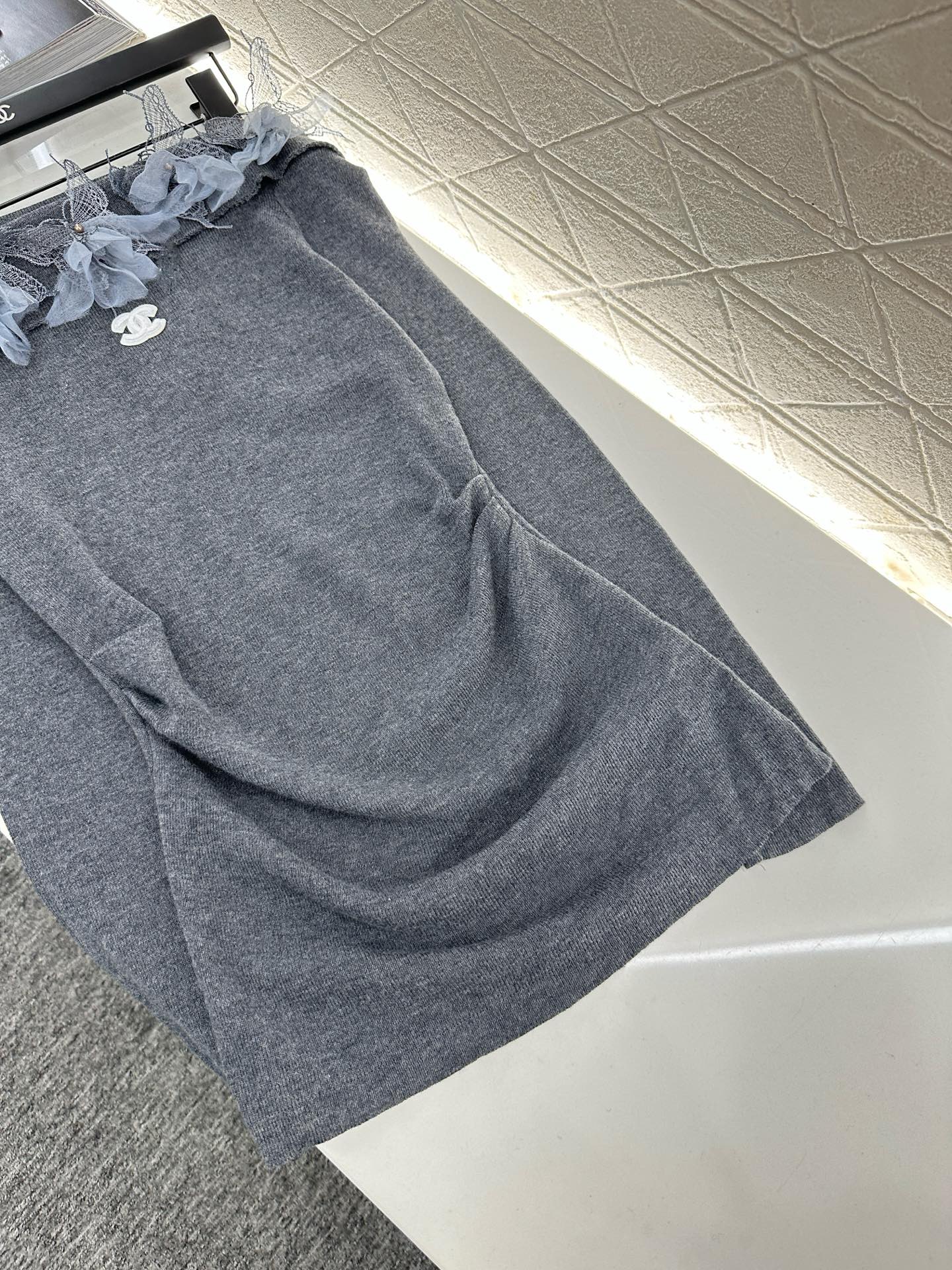 25 New Arrival Knitted Long-Sleeved Skirt Set