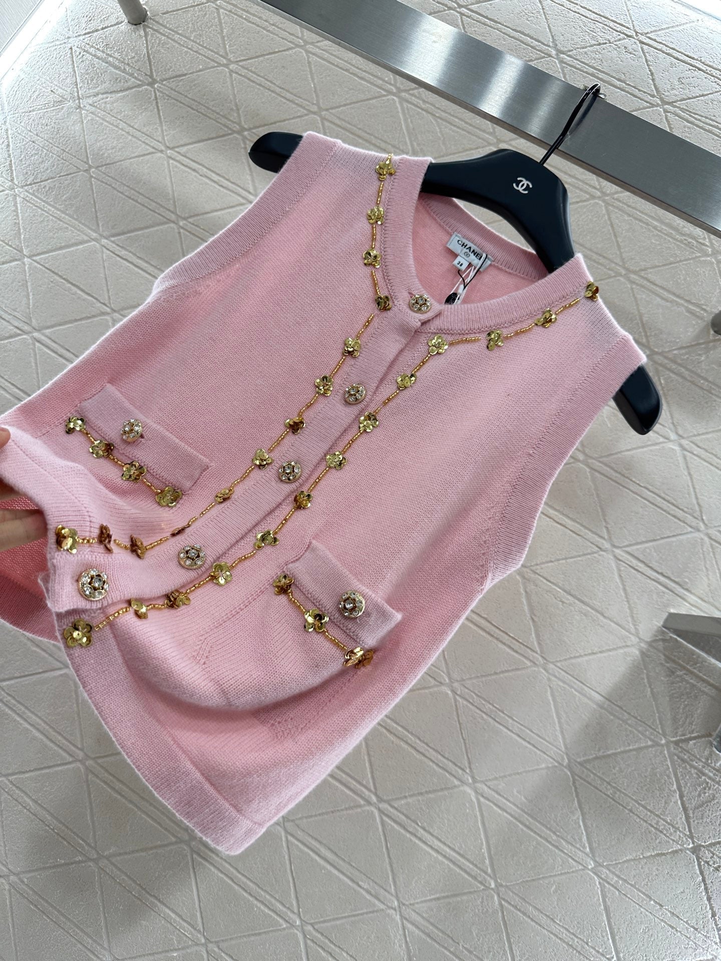 25 New Arrival Beaded Knit Vest