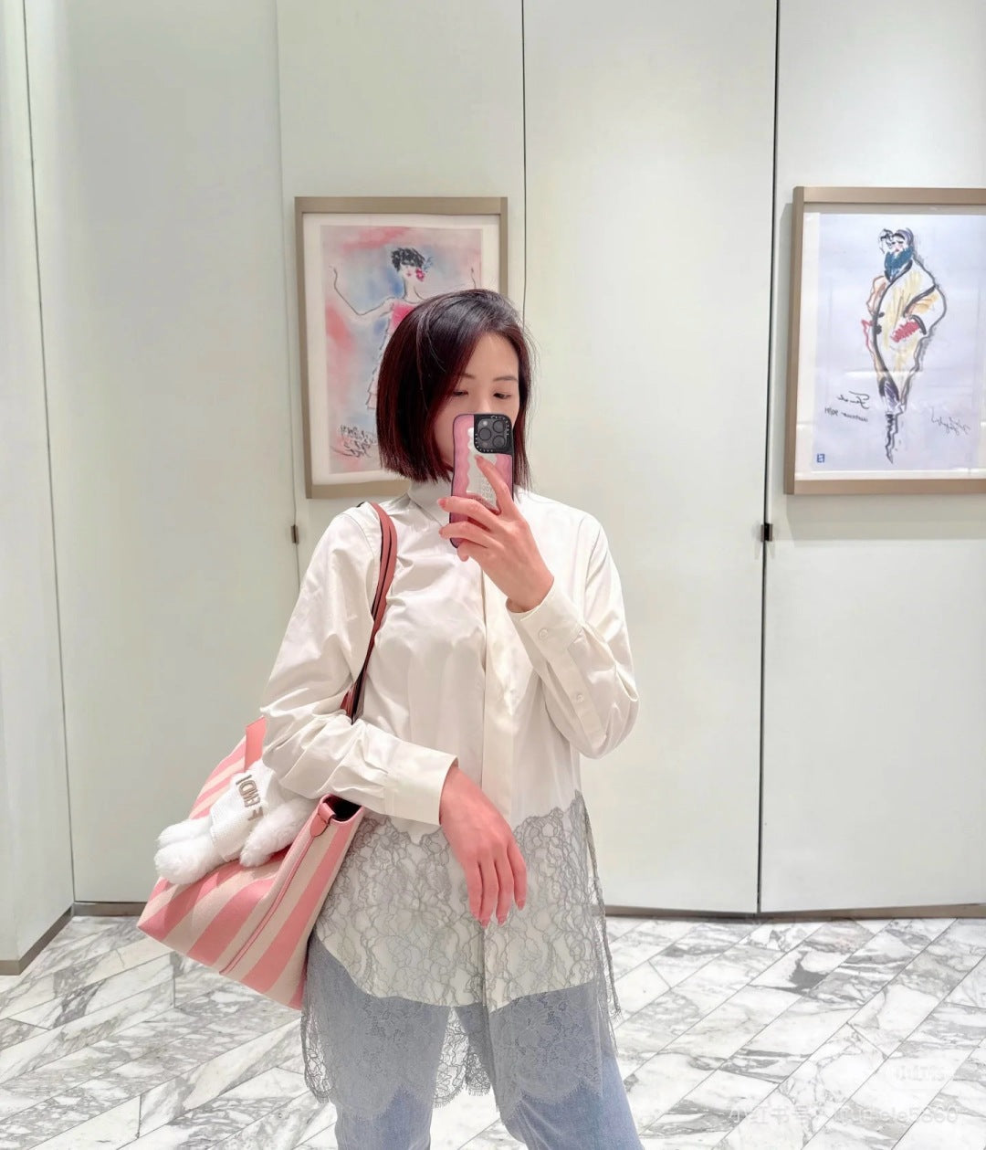 25fw lace shirt