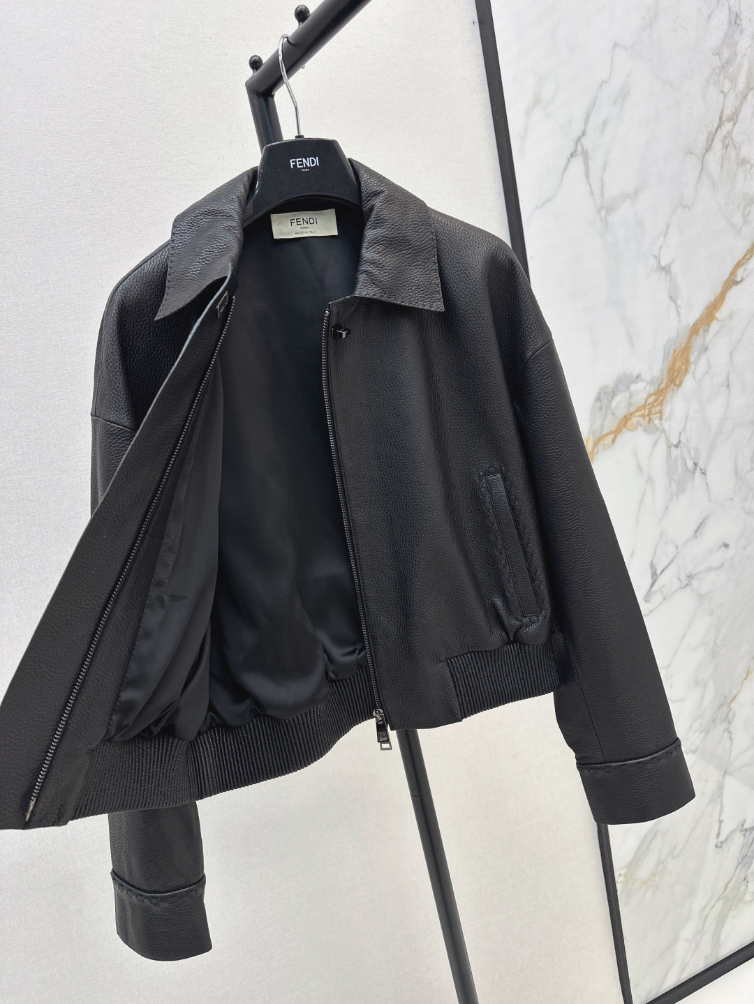 25fw leather jacket