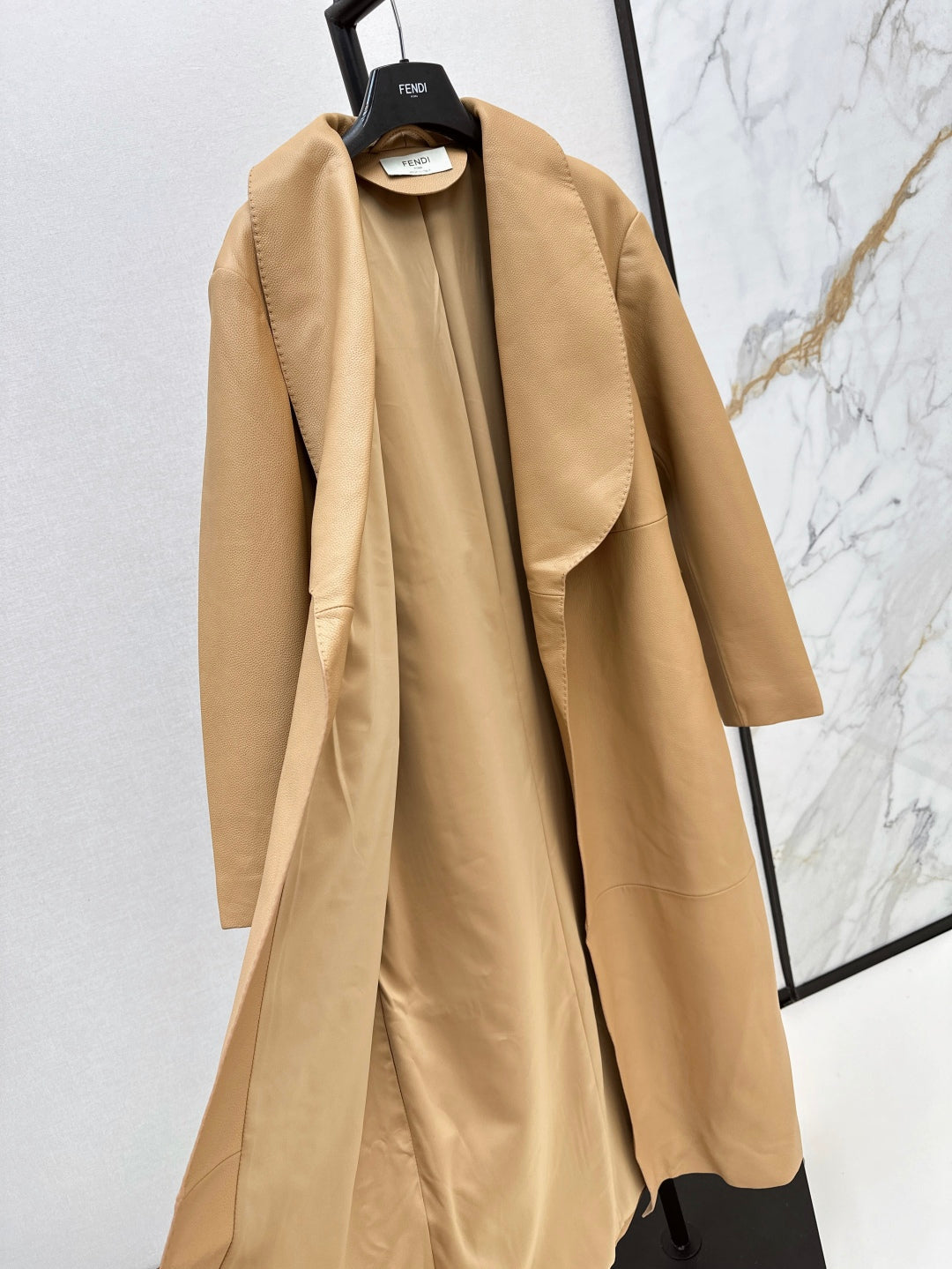 25fw leather coat
