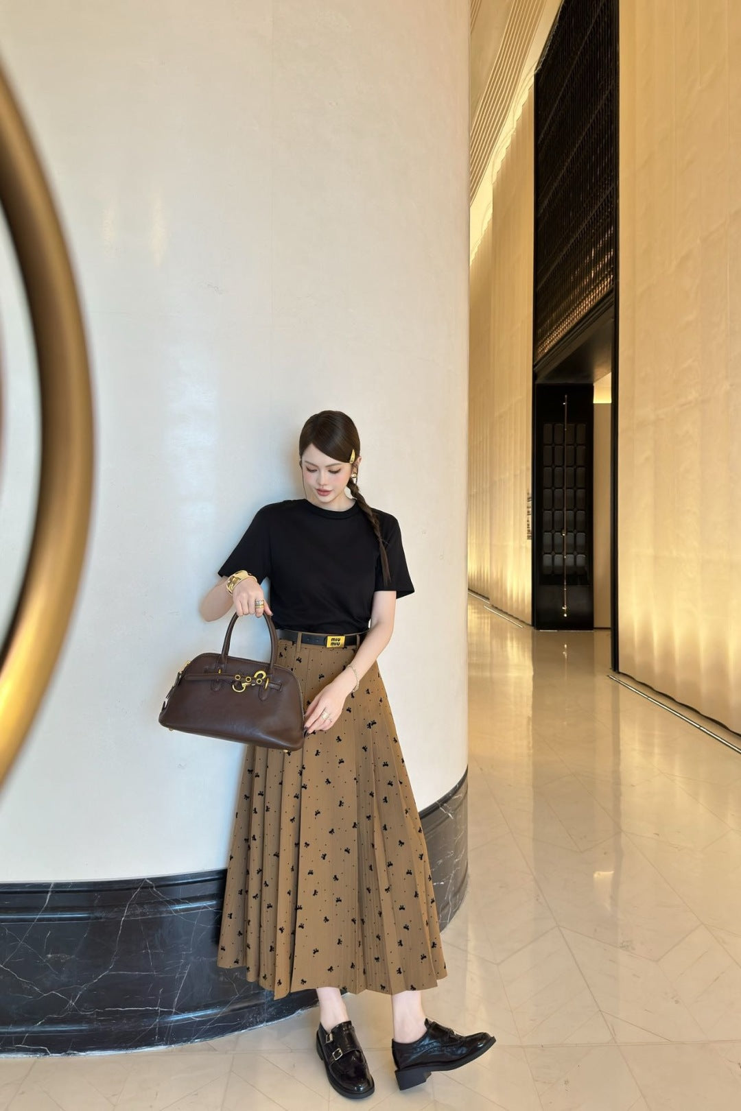 25fw jacquard skirt