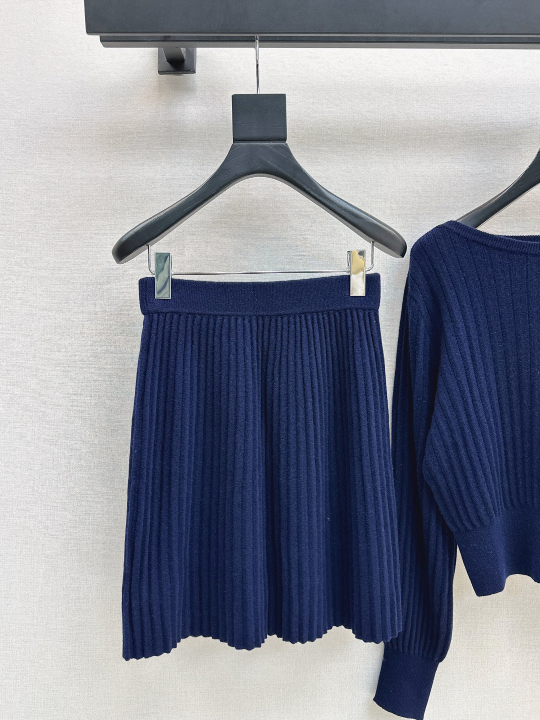 25fw cashmere knitted suit