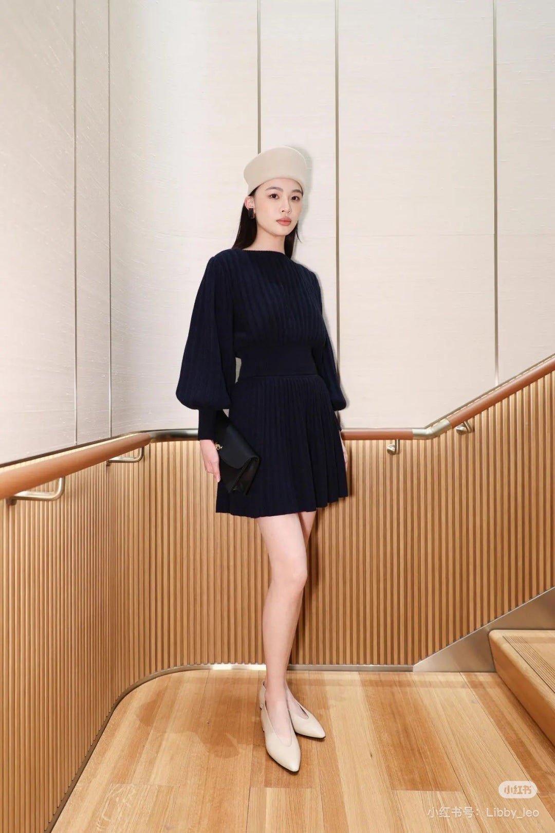 25fw cashmere knitted suit