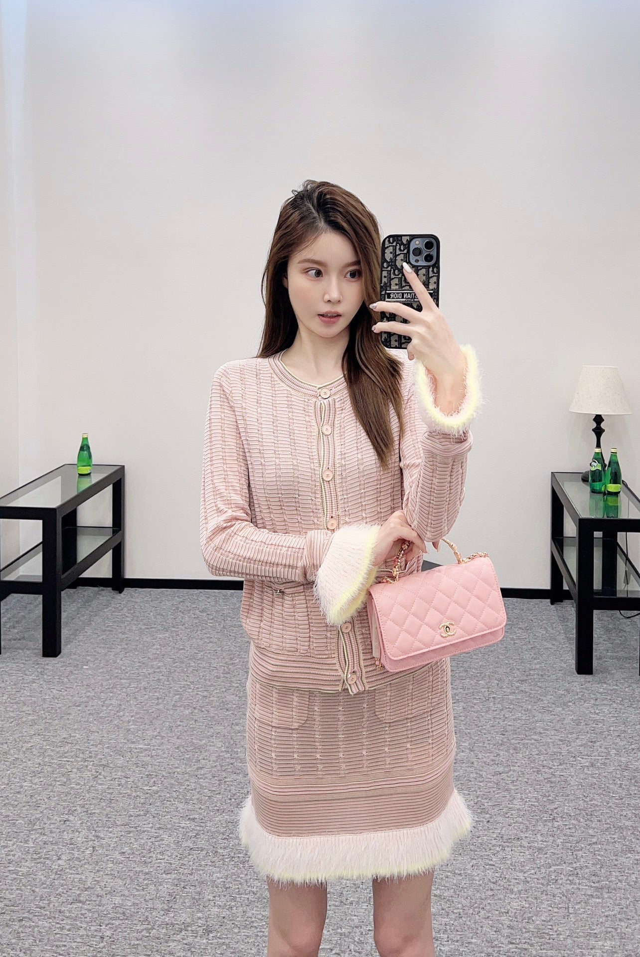 25 New Arrival Knitted Skirt Long-Sleeved Set