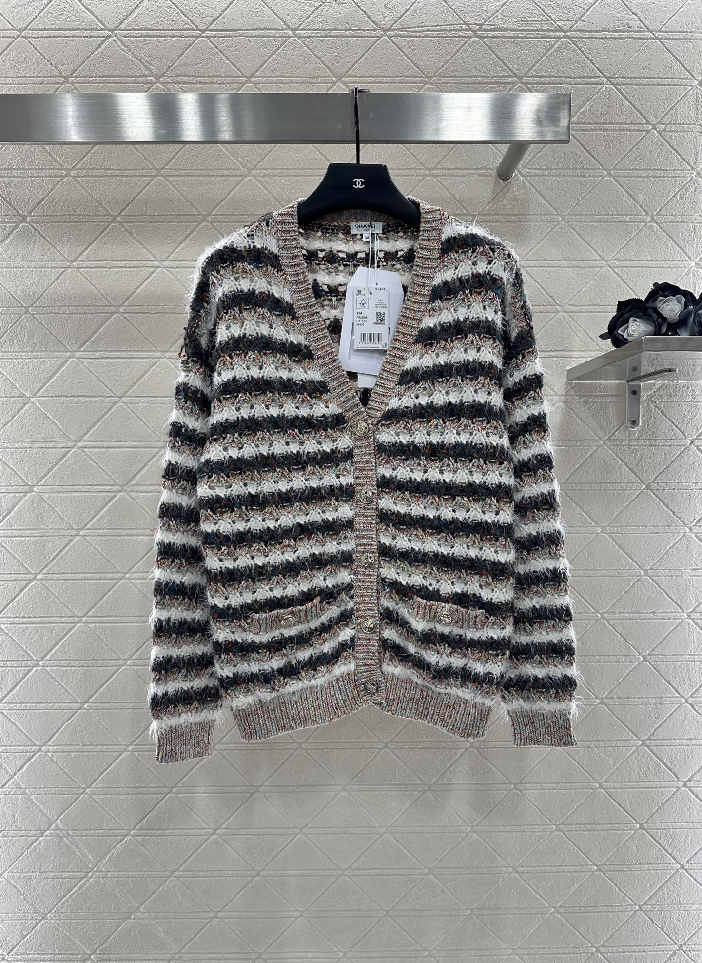 25 New Arrival Knitted Cardigan and Skirt Set