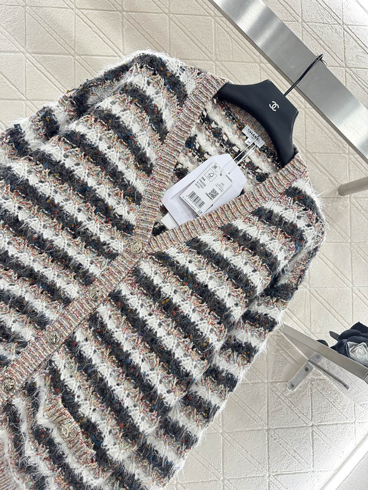 25 New Arrival Knitted Cardigan and Skirt Set