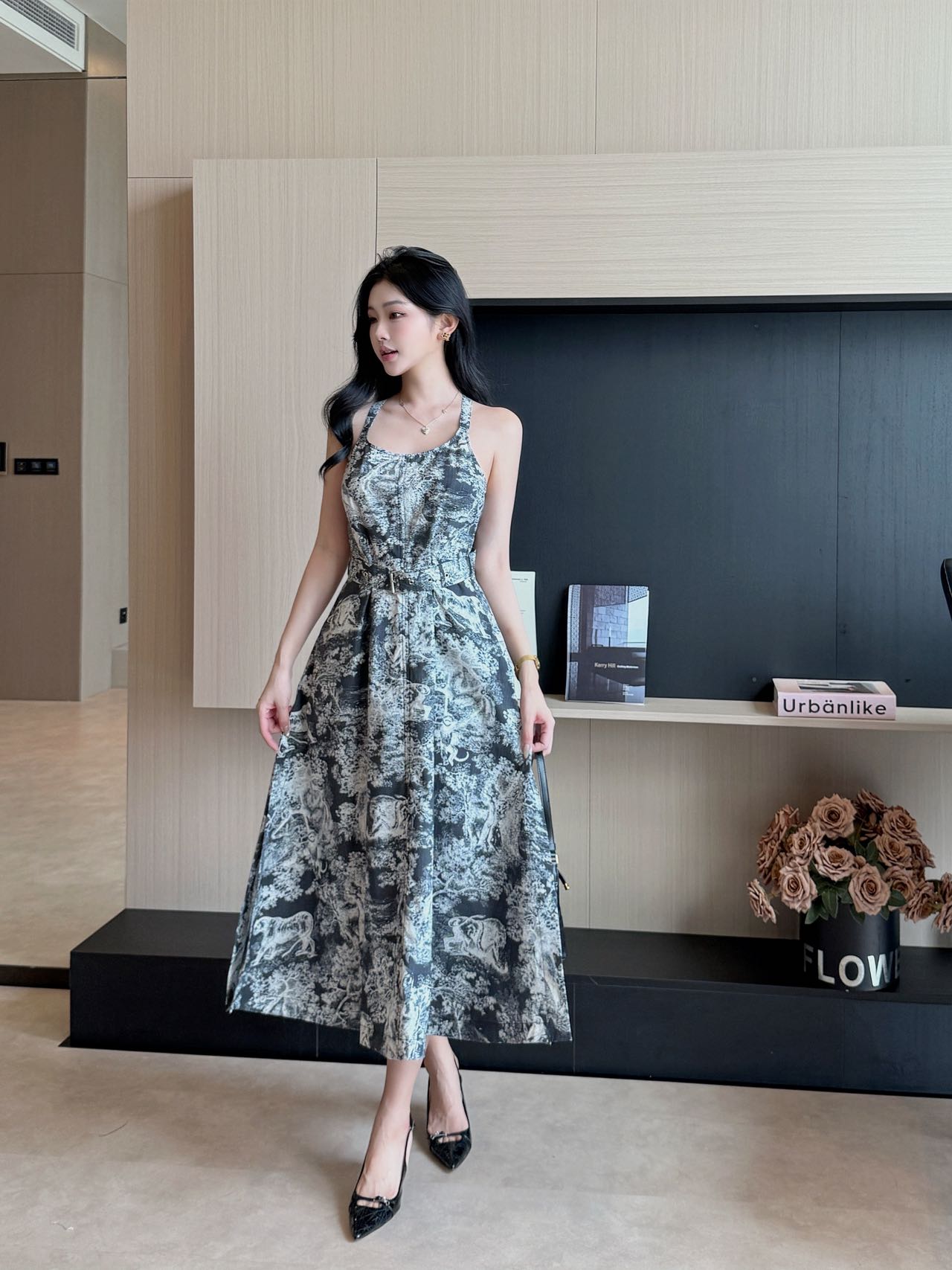 25fw printed dress