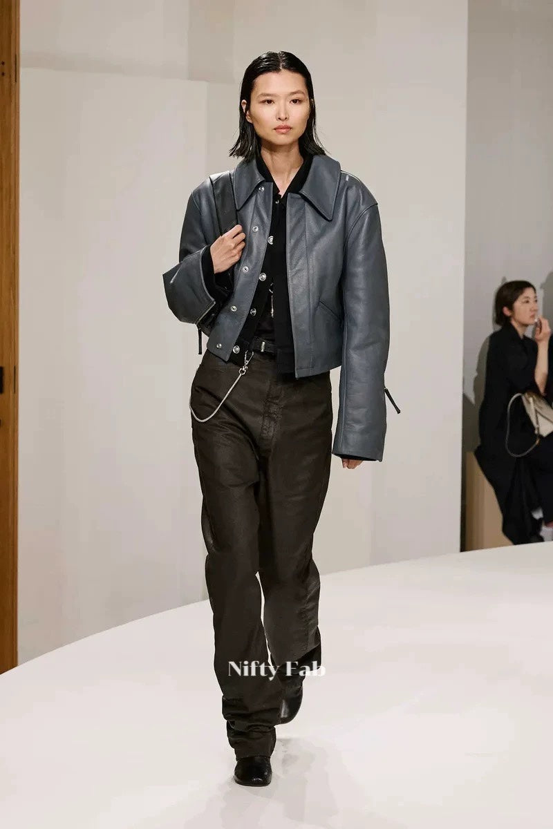 25fw leather jacket
