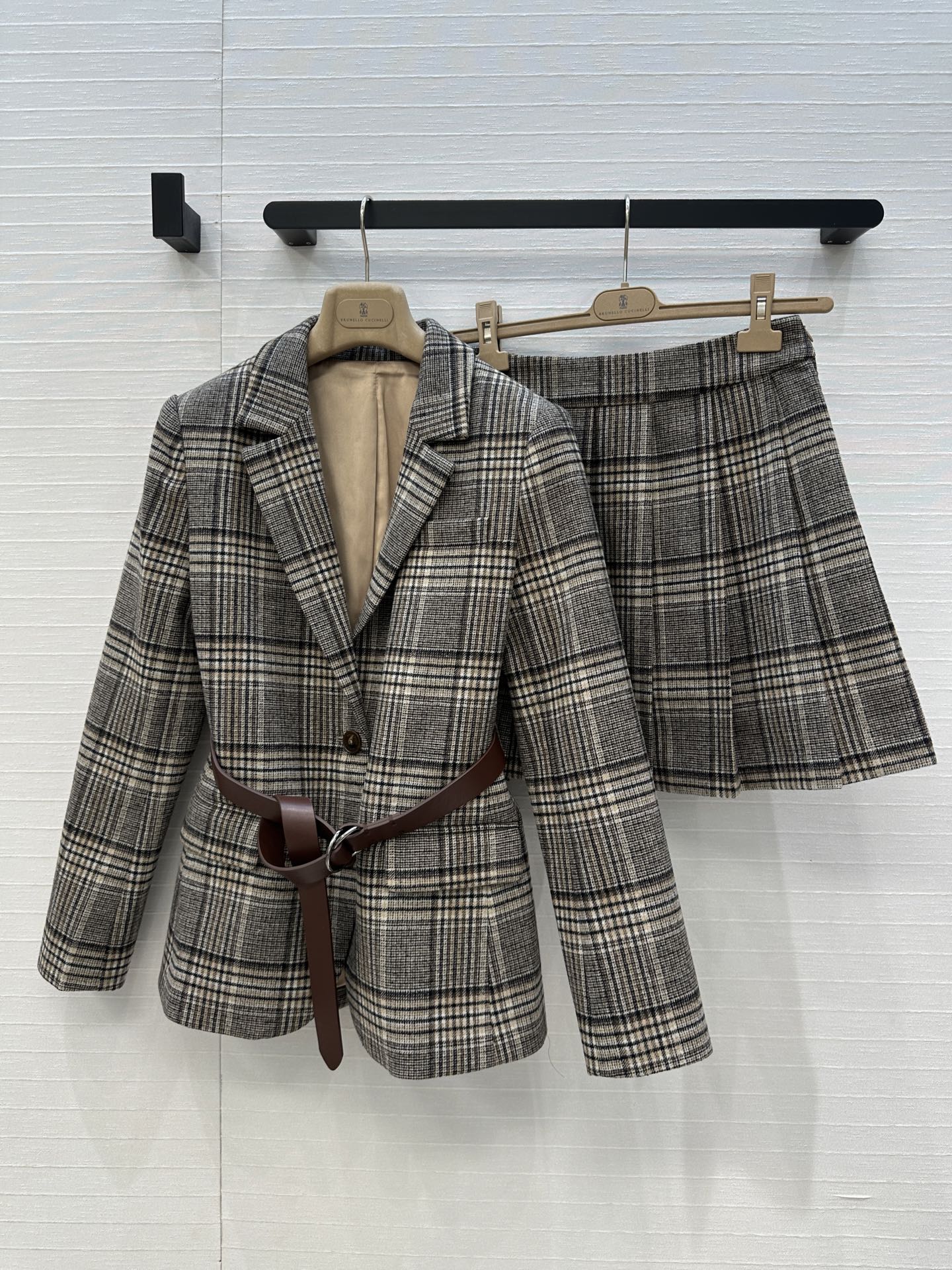 25fw plaid suit