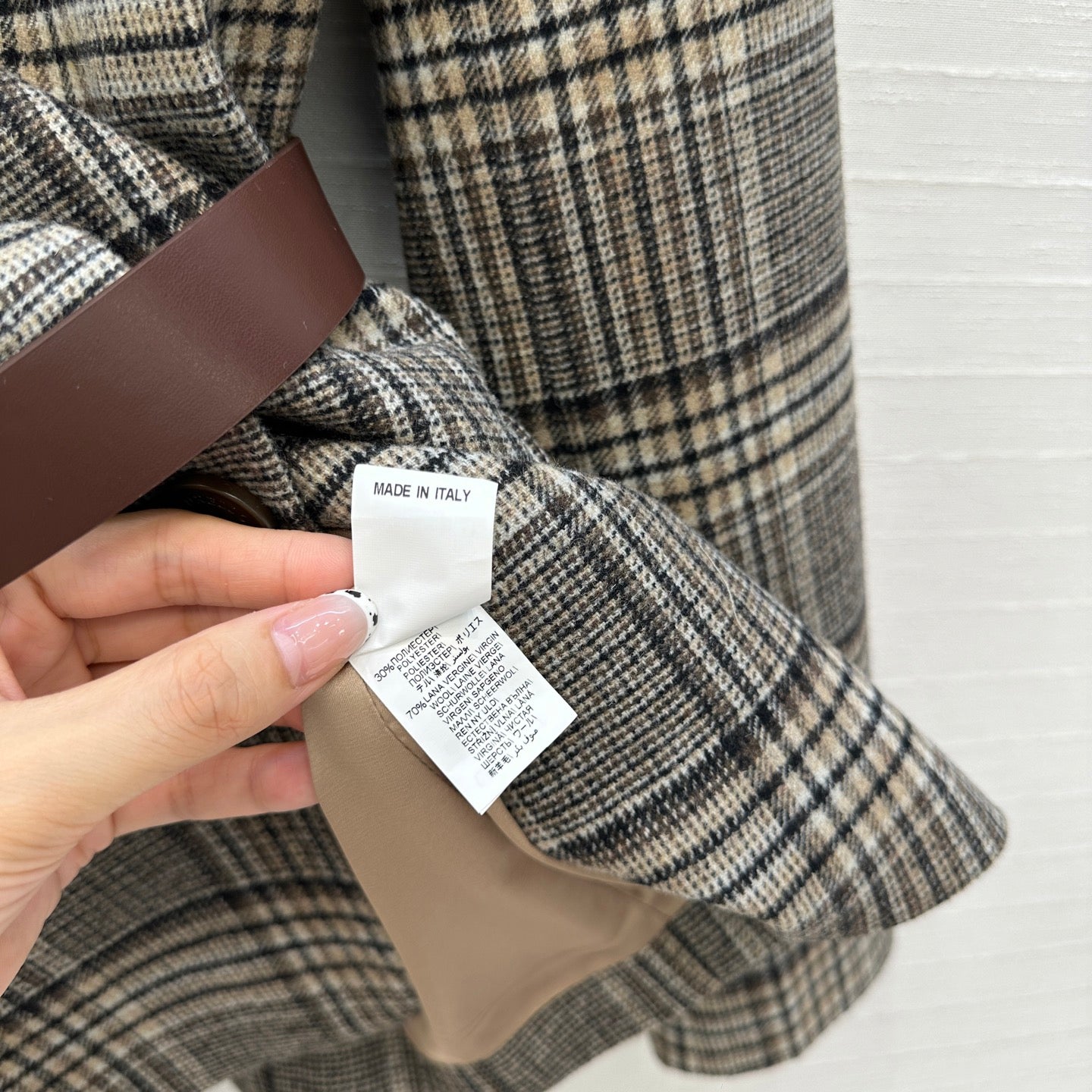 25fw plaid suit