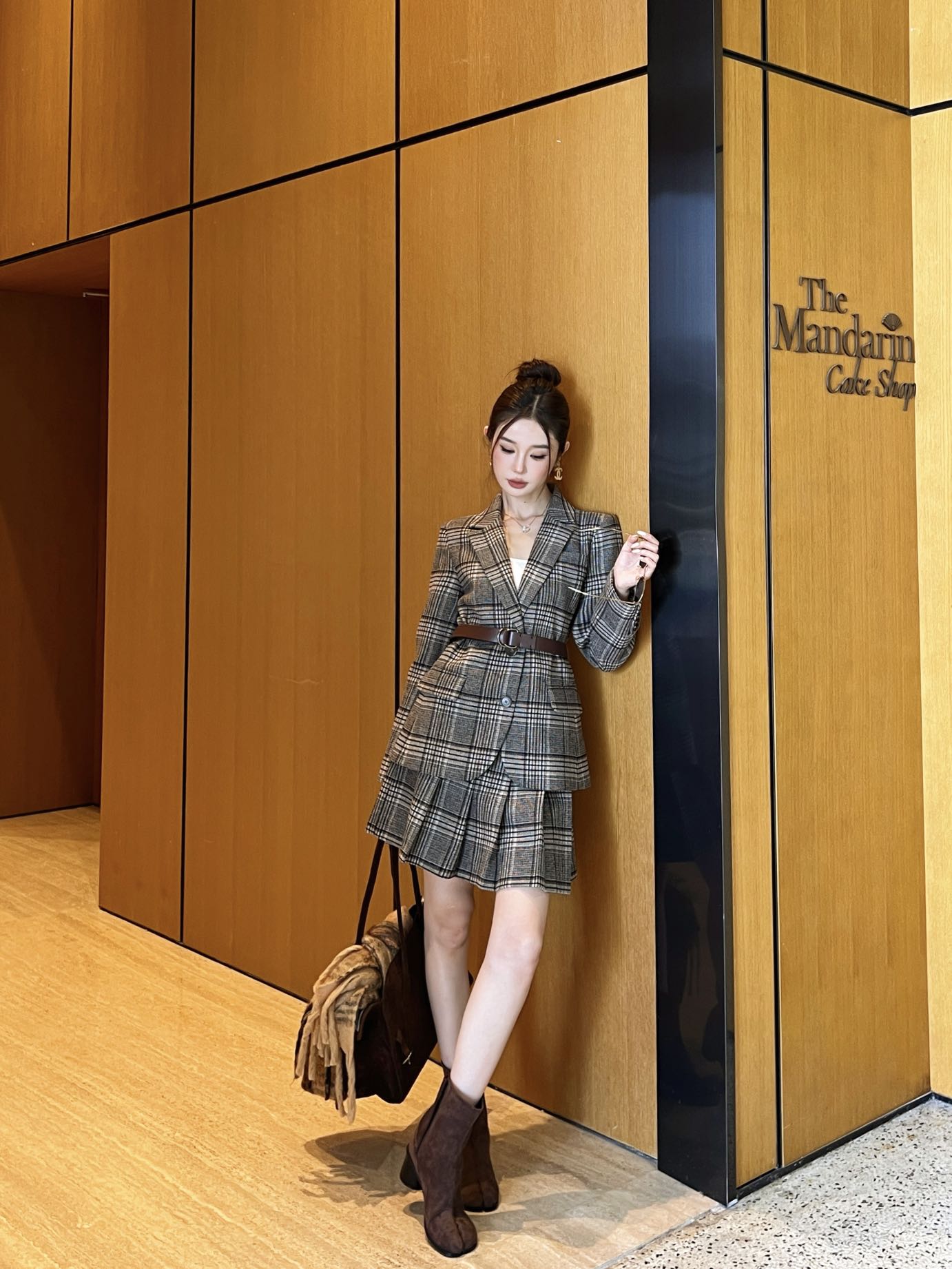 25fw plaid suit