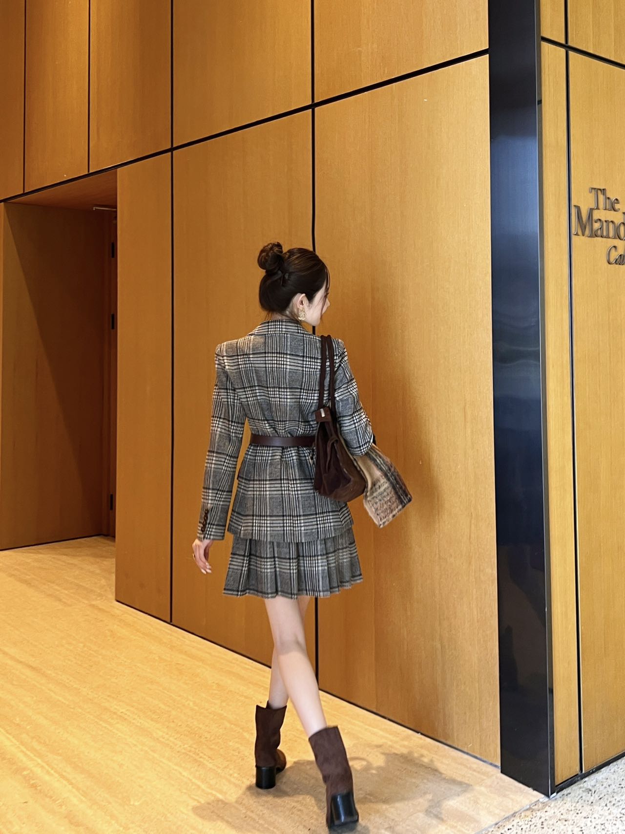 25fw plaid suit