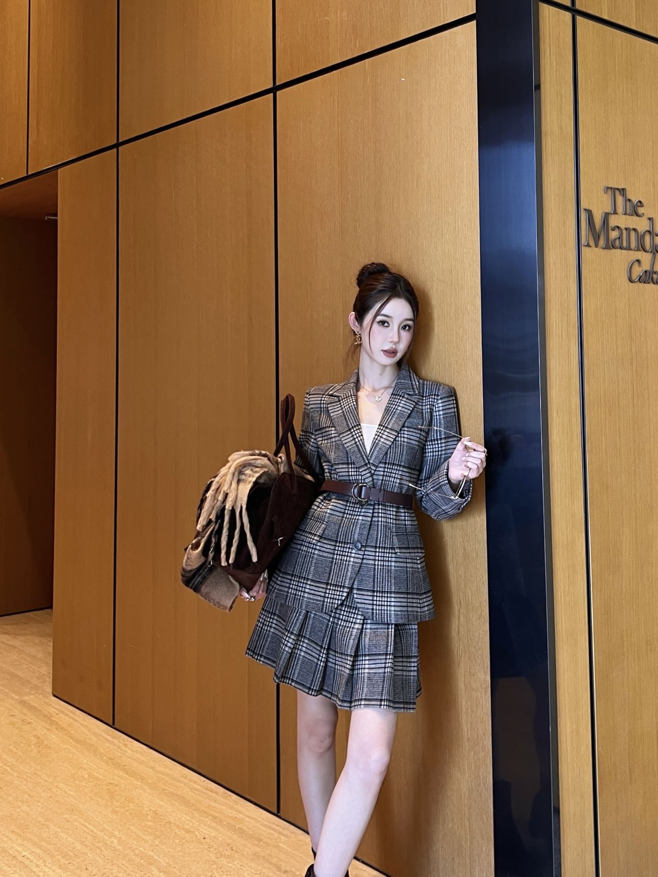25fw plaid suit