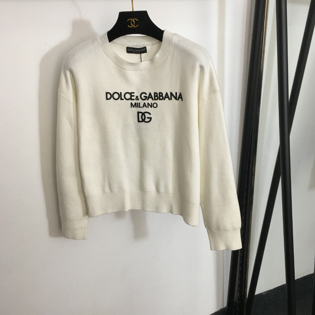 25 new letter offset printing pullover sweater