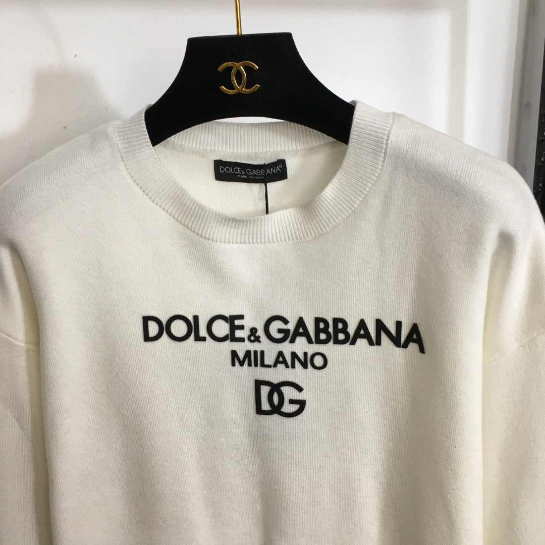 25 new letter offset printing pullover sweater