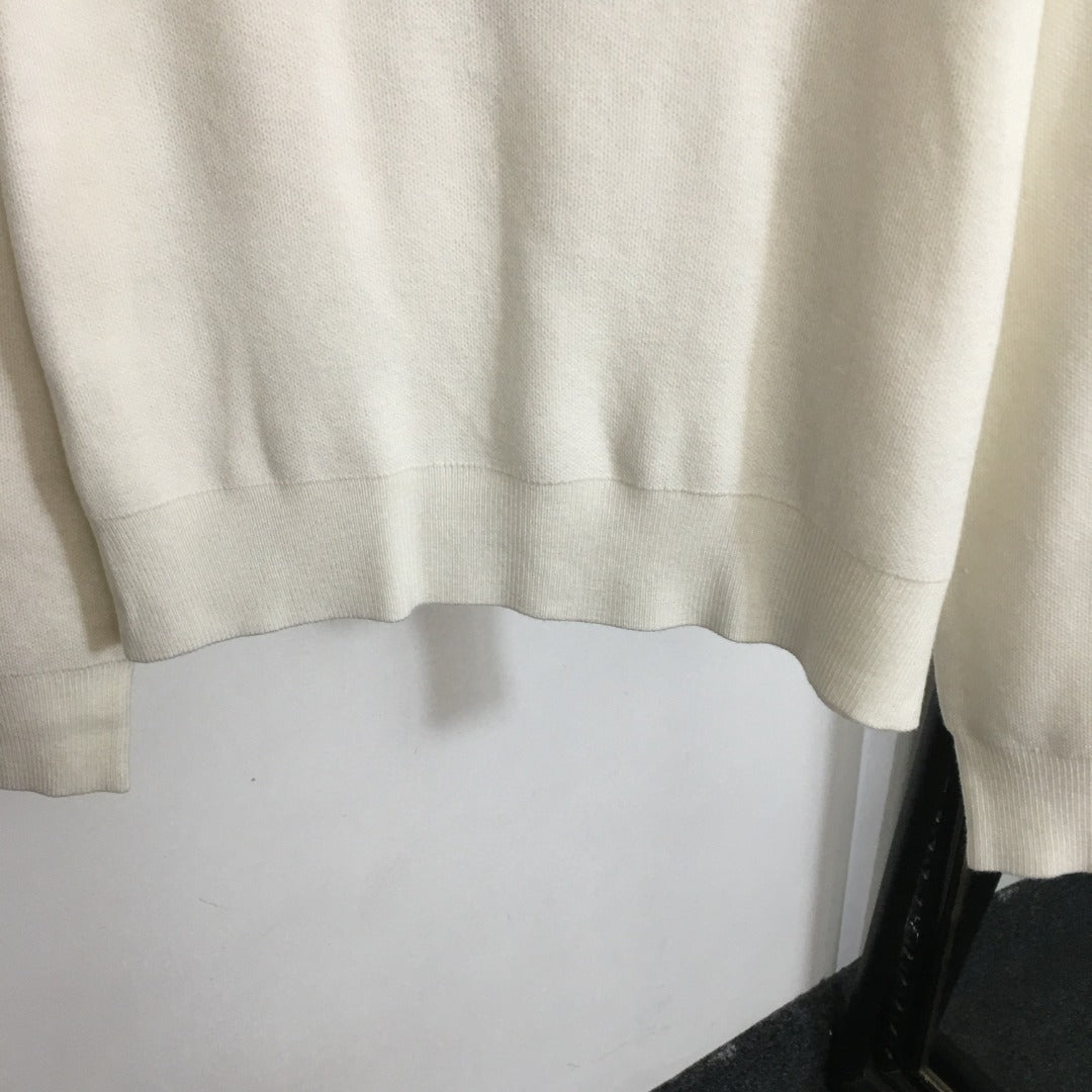 25 new letter offset printing pullover sweater