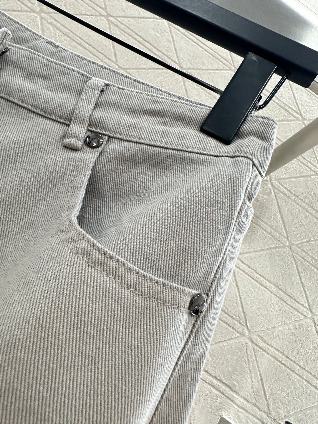 25fw new denim belt jacket with trousers suit