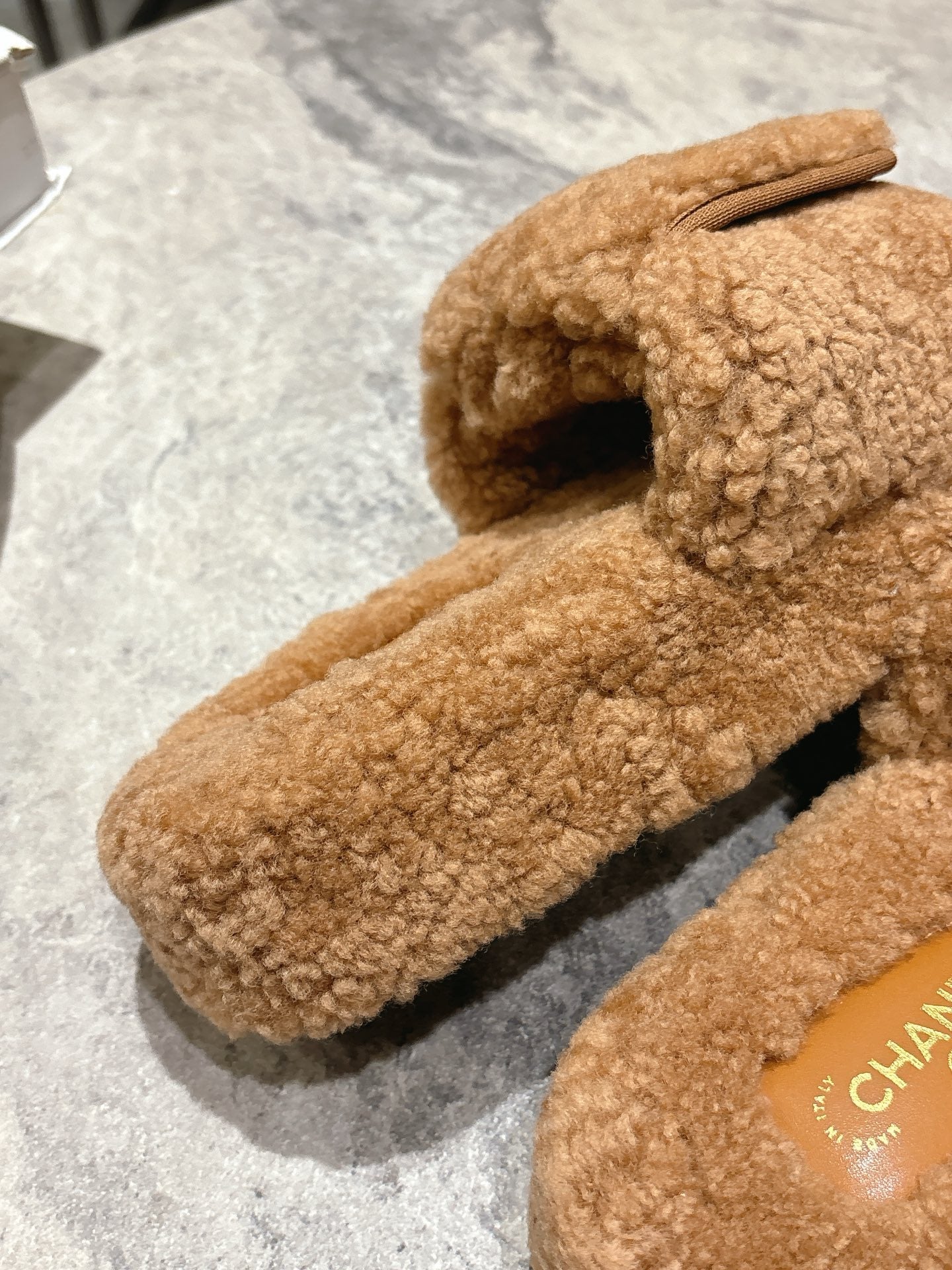 25fw new pocket woolen slippers