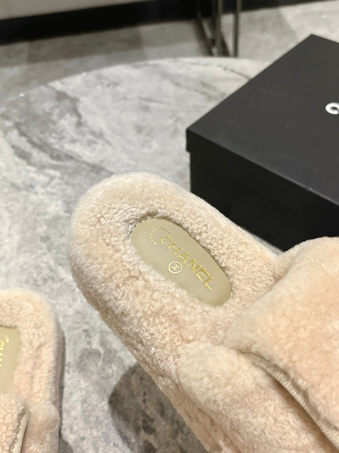 25fw new pocket woolen slippers