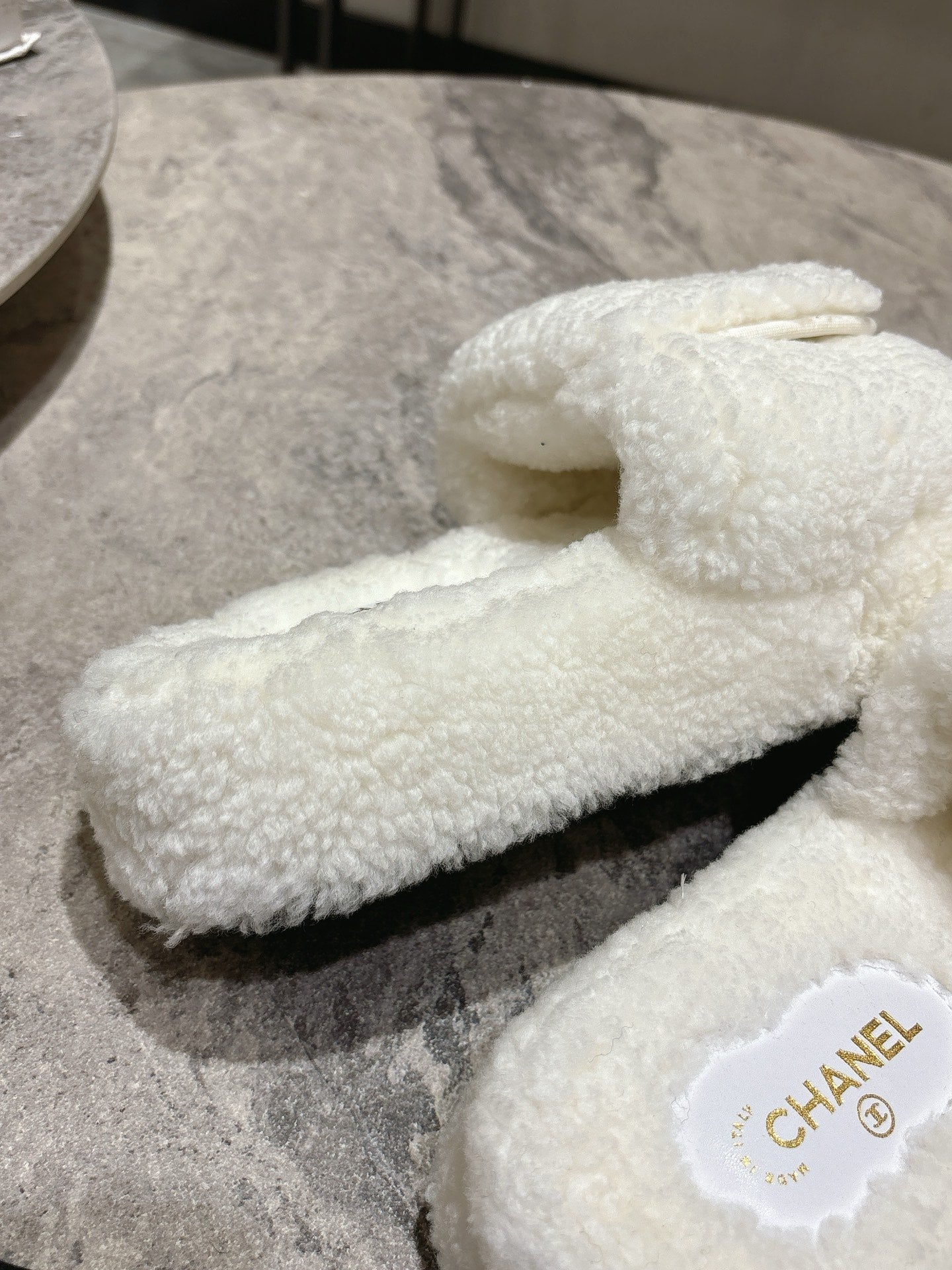 25fw new pocket woolen slippers