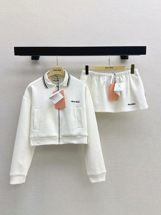 25 Spring and Summer New Suit Lapel Jacket + Skirt