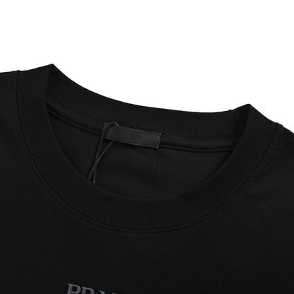 25ss Short sleeves with triangle logo on the back
