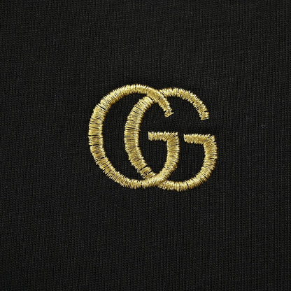 25ss Double G gold logo embroidered short sleeves