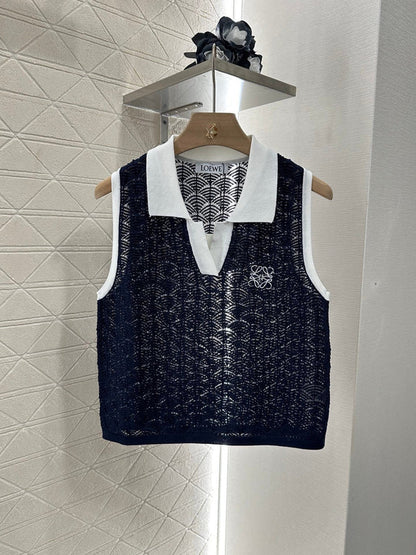 2025 new product Hollow knitted vest