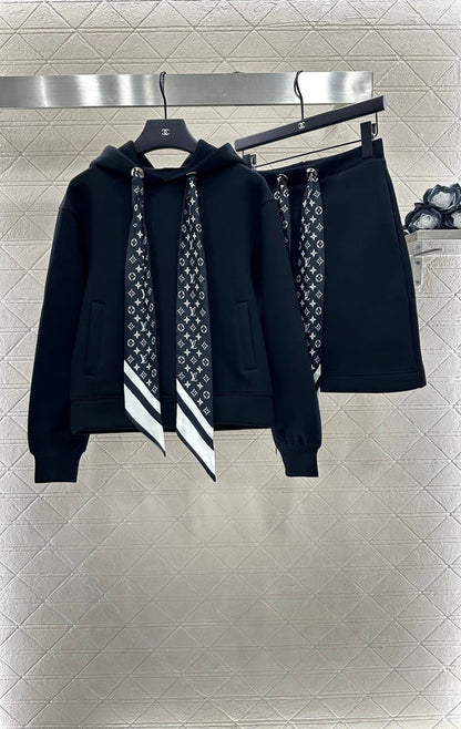 25 new products Silk sweater skirt set