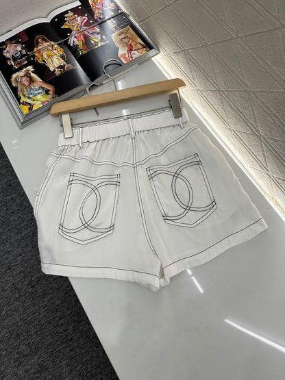 2025 new product Double C vest shorts set