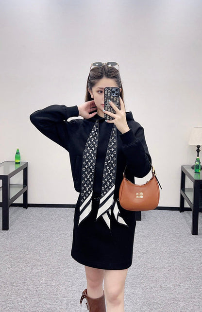 25 new products Silk sweater skirt set