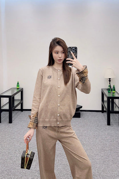 25 New Arrivals Knitted Cardigan and Pants Set