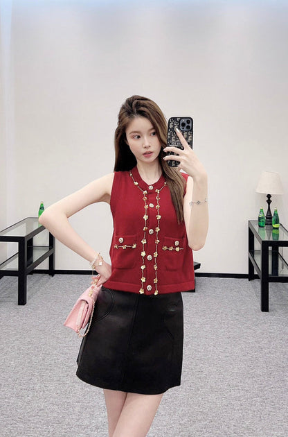 25 New Arrival Beaded Knit Vest