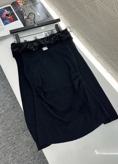 25 New Arrival Knitted Long-Sleeved Skirt Set