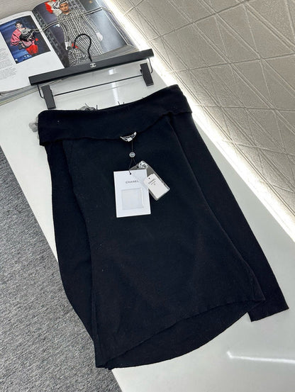 25 New Arrival Knitted Long-Sleeved Skirt Set