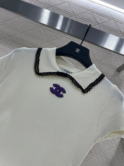 25 new product Hollow knitted short sleeves
