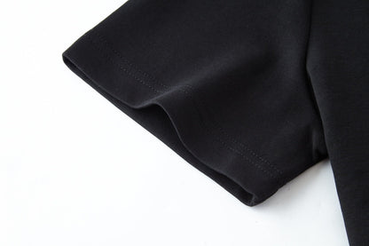 embroidered short sleeves