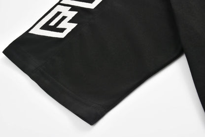Shoulder embroidered short sleeves