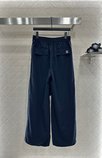 Casual baseball jacket and trousers set.