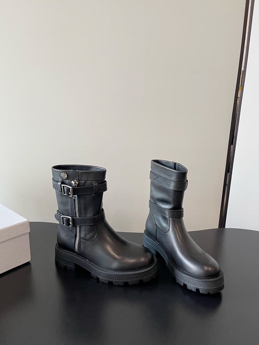 Thick soled knight boots, heavy-duty Martin boots