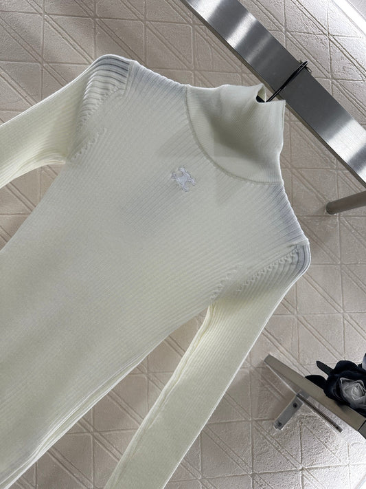 25fw Slim fit high neck base shirt